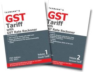 Taxmanns Gst Tariff With Gst Rate Reckoner Buy Taxmanns Gst Tariff