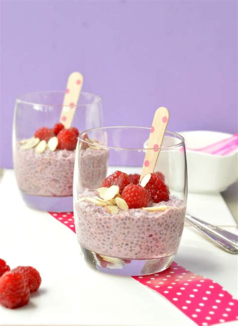 Raspberry Chia Pudding Dairy Free Low Carb Sweet As Honey