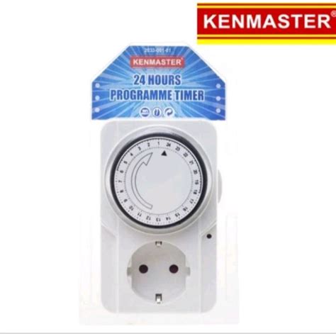 Jual Kenmaster Stop Kontak Timer Hemat Energi Analog Colokan Listrik