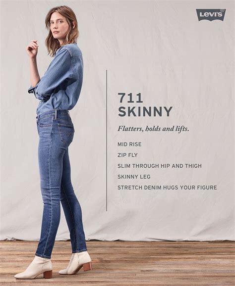 Levis Womens 711 Skinny Jeans Macys