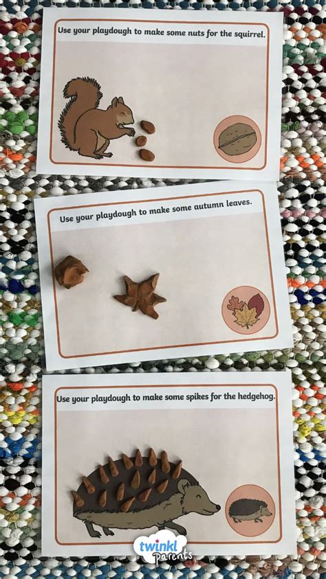 Autumn Playdough Mats Eyfs Fall Activity Autumn Eyfs Activities