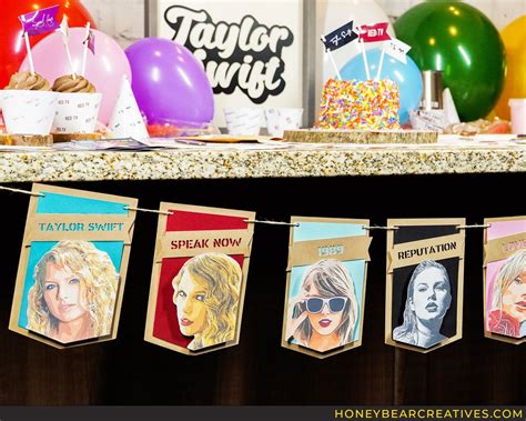 Taylor Swift Ultimate Eras Collection Party Decor Taylor Etsy