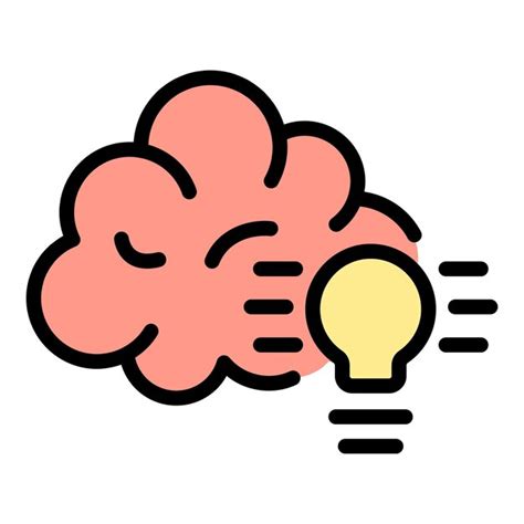 Premium Vector Creative Idea Icon Outline Vector Brain Bulb Mind