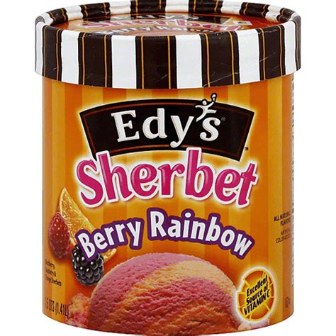 Edy S Grand Berry Rainbow Sherbet Fruit Flavors Donelan S Supermarkets