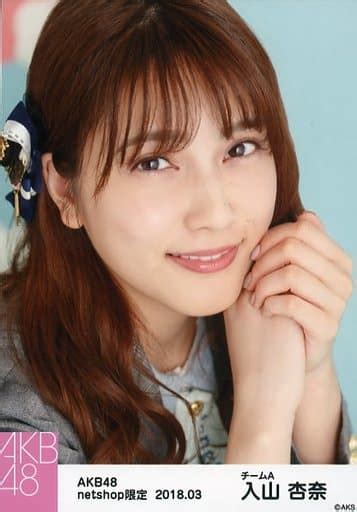 駿河屋 入山杏奈顔アップakb48 2018年3月度 Net Shop限定個別生写真「ライトグレー制服」（女性生写真）