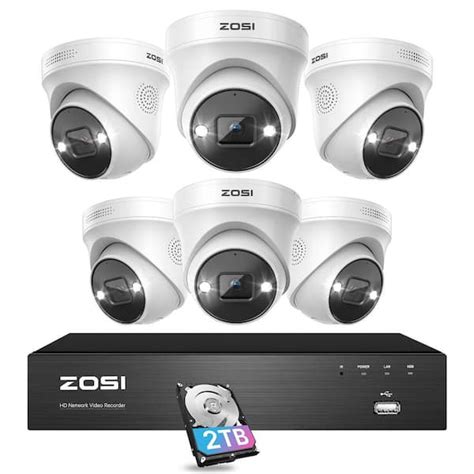 Zosi K Uhd Channel Tb Poe Nvr Security Camera System With Mp