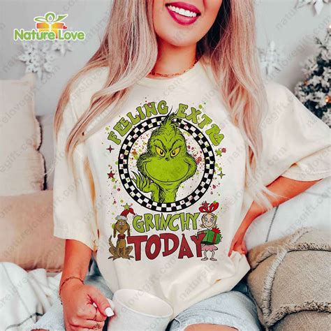 Feeling Extra Grinchy Today Grinch Christmas Sweatshirt Funny Xmas