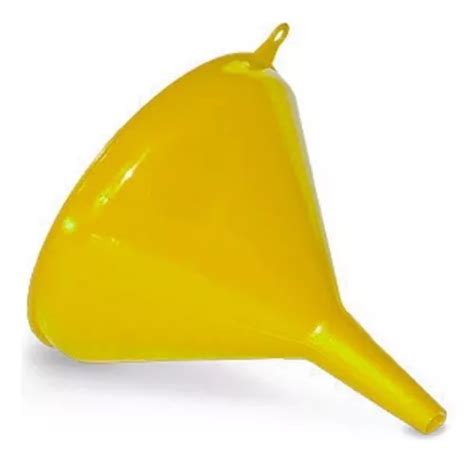 Embudo Plastico Mediano Diam Cm Art Colombraro Color Amarillo