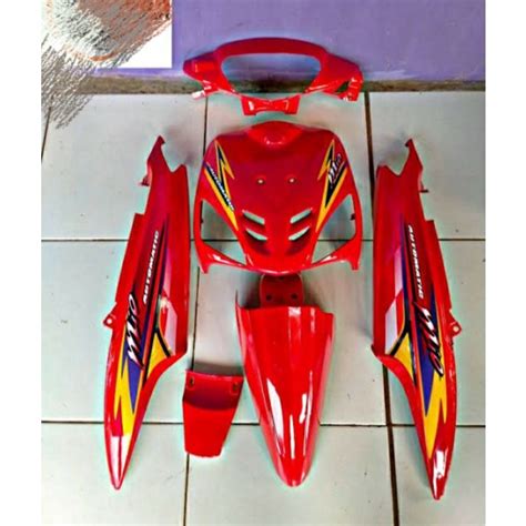 Jual Ful Body Halus Yamaha Mio Sporty Merah Cabe Plus Striping Shopee