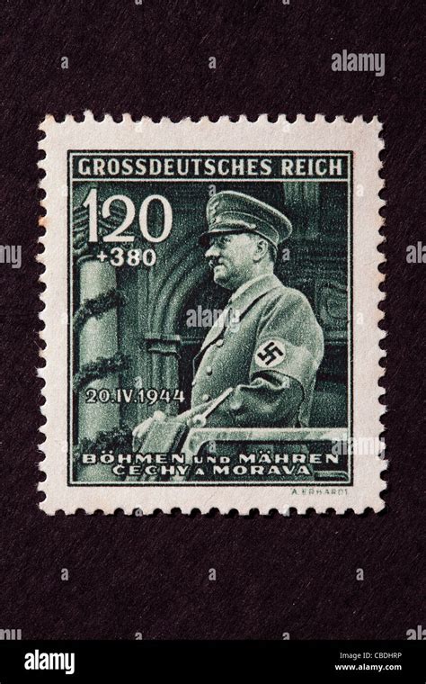 Post Briefmarke Adolf Hitler Grossdeutsches Reich Protektorat