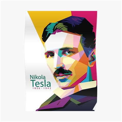 "Nikola Tesla Pop Art" Poster for Sale by LanaMeyers | Redbubble