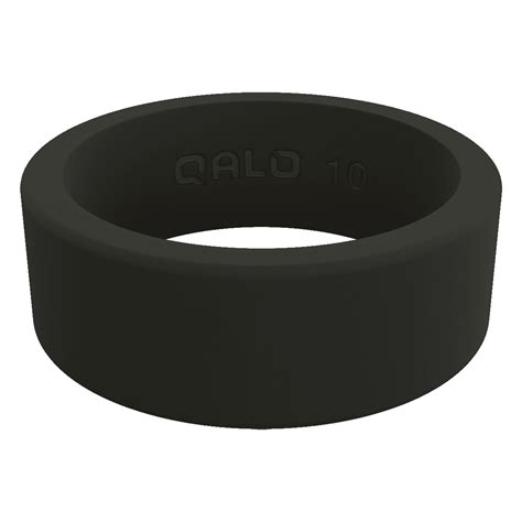 QALO Men's Classic Ultra-Durable Silicone Ring, Black, Size 9 - Walmart.com