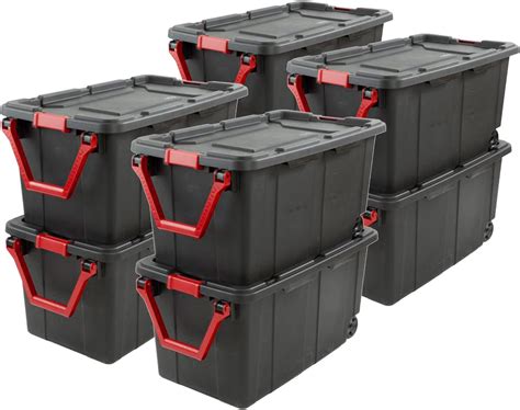 Amazon Sterilite 40 Gal Wheeled Industrial Tote Stackable