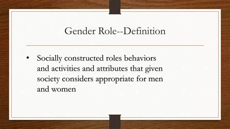 Gender Role Or Gender Discrimination Pptx