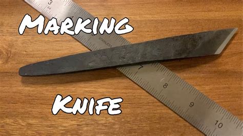 Japanese Marking Knife Kiridashi Forging A Knife At Home Youtube