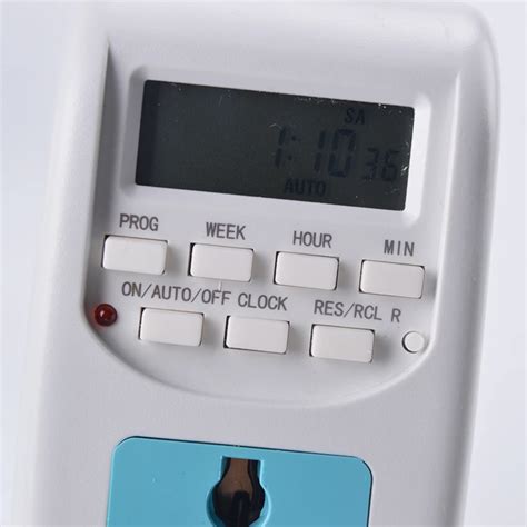 Digital Time Switch Timer With Uk Socket Weekly Programmable Electronic ...