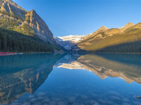 Lake Louise Mountains Reflections Banff National Park Alberta Canada