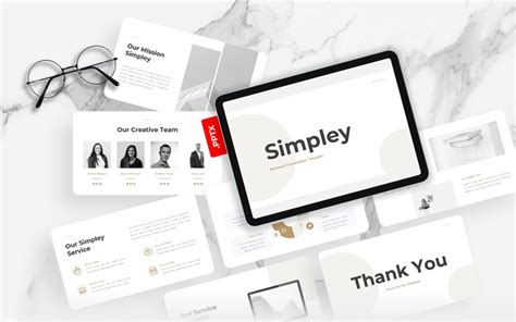 Simpley – Minimalist PowerPoint Template - TemplateMonster