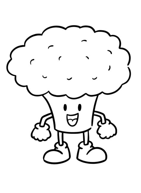 Broccoli Coloring Pages Printable for Free Download