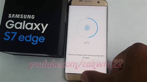 Samsung Galaxy S7 Edge How To Set Up Fingerprint Android Marshmallow Youtube