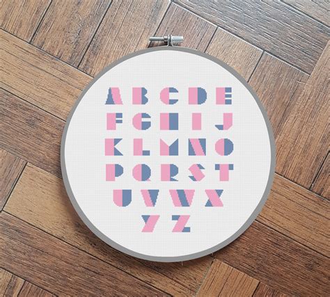 Cross Stitch Alphabet Font 2 - Etsy