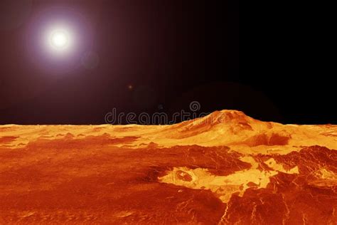 The Surface of the Planet Venus. Elements of this Image Furnished by ...