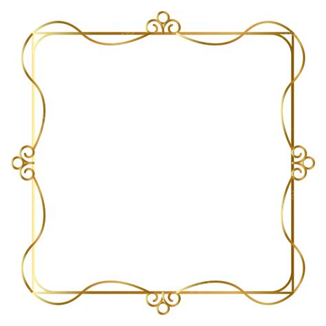 Elegant Pattern Gold Border Frame Vector Border Corner Pattern