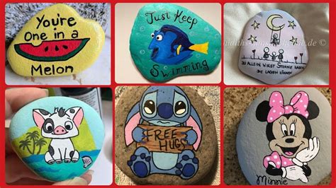 Cartoon Charaxter Painted Rocks Stones Youtube