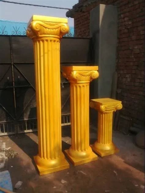 Rectangular Golden Frp Decorative Pillar For Wedding At Rs In Vadodara