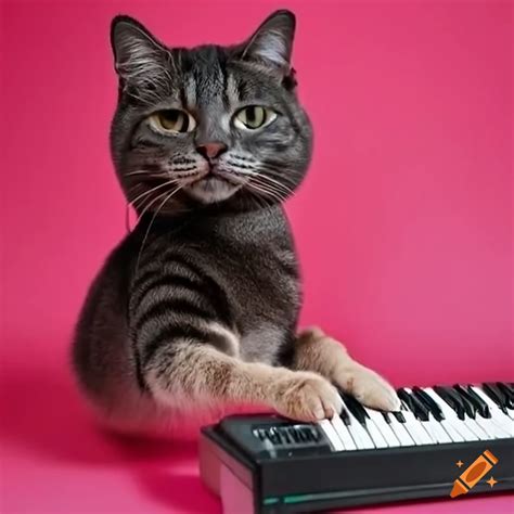 Cat Playing A Synthesizer On Craiyon