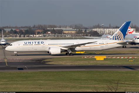 N United Airlines Boeing Dreamliner Photo By Tristan Gruber