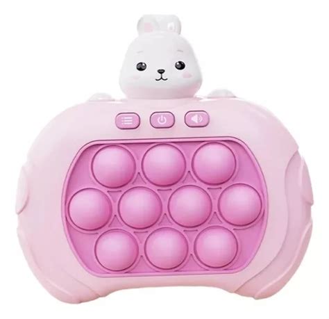 Consola electrónica antiestrés Pop it Mini Gamer para niños rosa