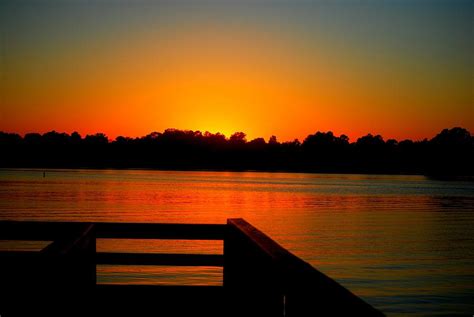 Sunset At Lake Murray Photograph By William Copeland Fine Art America