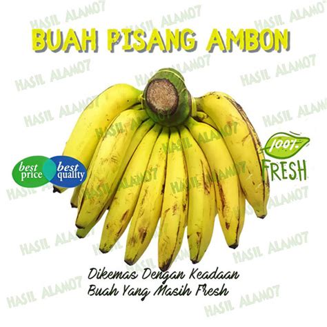 Jual Pisang Ambon 1 Sisir Buah Pisang Ambon Pisang Buah Buahan 18 Sd