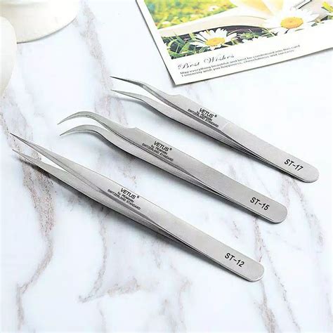 Jual Pinset VETUS ORIGINAL Tweezers Eyelash Extension Shopee Indonesia