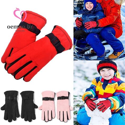 Oemooen Luvas De Esqui Para Quentes De Inverno Neve Mantenha Meninos