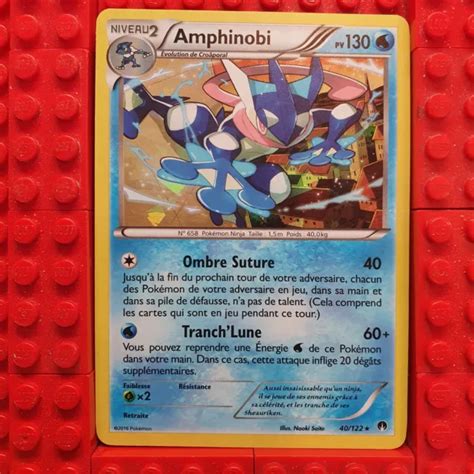 CARTE POKÉMON SÉRIE XY Rupture TURBO 40 122 amphinobi holographique