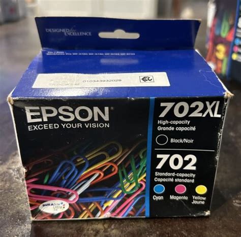 Genuine Epson Xl Black Color Ink Cartridges Dated New