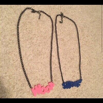 Comic Text Woot And Shoot Necklaces Hot Topic EBay