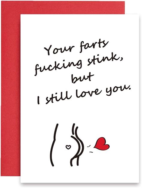 Serviky Naughty Farts Anniversary Card Funny Valentines