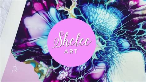 Sheleeart Erica Hughes Art Swipe Challenge Pouring Painting