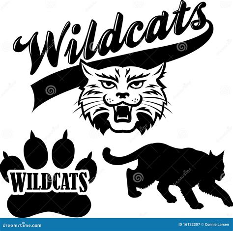 Wildcat Clipart Mascot - Kalehceoj