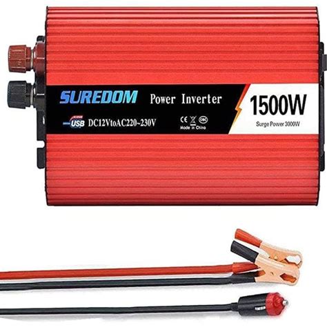 LLSS Onduleur de Voiture 1000W 1500W 2000W Convertisseur 12V 24V à 110V