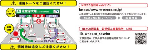 E35西九州自動車道 佐世保大塔ictbの一部出入口レーン閉鎖を実施します Nexco 西日本 企業情報