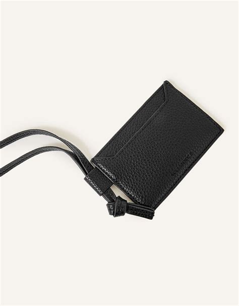 Lanyard Card Holder Black | Small accessories | Accessorize UK