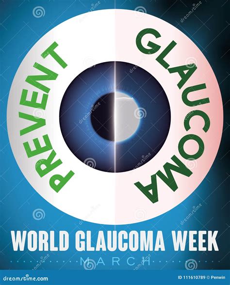 Ojo Sano Y Enfermo Que Promueve La Prevención En La Semana Del Glaucoma