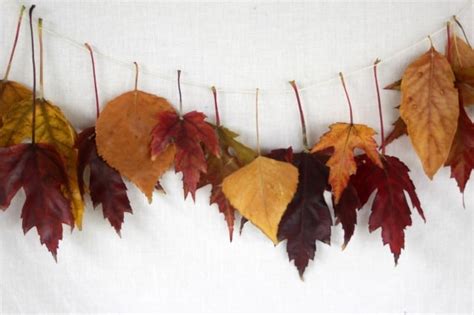 How to Make a Fall Leaf Garland - Homespun Seasonal Living