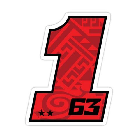 Pecco Bagnaia Race Number Sticker For Sale By Motogphub In