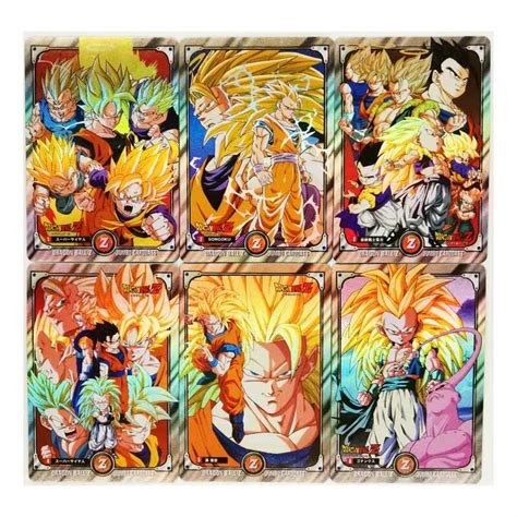 Teile Satz Super Saiyan Dragon Ball Z Heroes Schlacht Karte Ultra