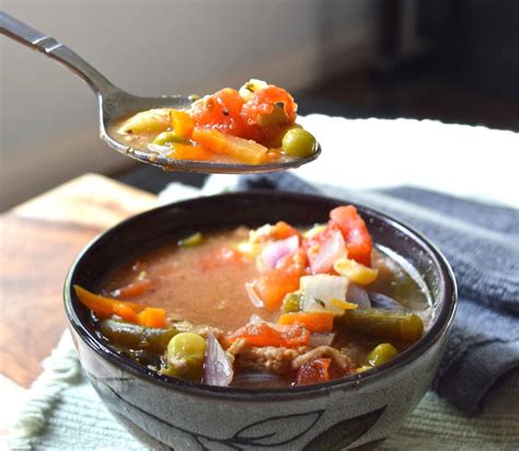 Slow Cooker Turkey Vegetable Soup • Great Food And Lifestyle